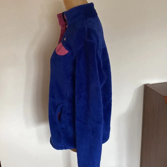 Patagonia girls XXL (womens small) Synchilla Fleecw blue pink great condition - Picture 5 of 6